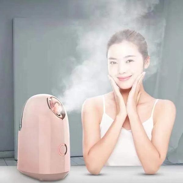 Facial Steamer Nano Ionic Hot Mist Face Steamer Home Sauna SPA Face Humidifier Atomizer Unclogs Pores